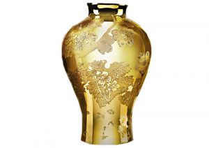 Dammouse XL gold transmission vase - Limited edition of 250 pieces