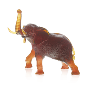 Elephant ambre - signed piece