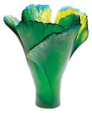 Ginkgo large green vase - Numbered edition