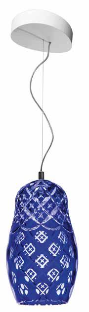 Hulotte pendant light dark blue (cable height 700mm-2000mm)
