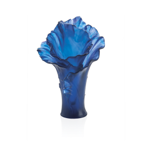 Large Arum night blue vase - Numbered edition