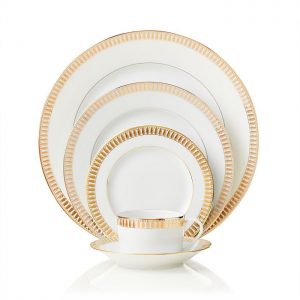 PLUMES GOLD - Bread & Butter Plate
