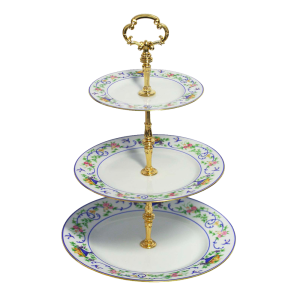 RENAISSANCE - 3 tier cake plate with holder