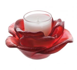 Rose passion red candle holder