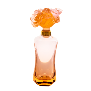 Rose romance prestige perfume bottle with gilded color - Numbered edition