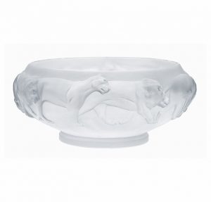 Vintage white lions bowl - Numbered piece