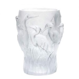 White egrets vase - Numbered piece