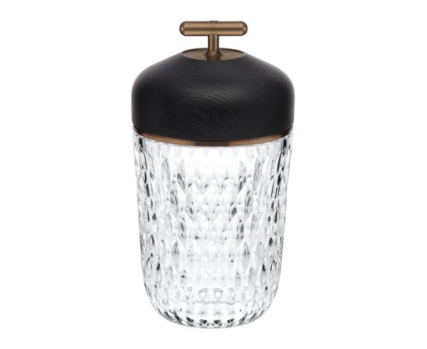FOLIA
BLACK WOODEN PORTABLE LAMP / Rechargeable lamp