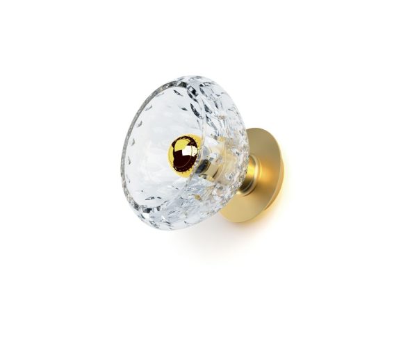 FOLIA
BRUSHED BRASS FINISH SCONCE / CHROME-PLATED FINISH SCONCE