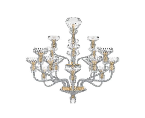 FOLIA
12-LIGHT SATIN-FINISHED CHROME-PLATED FINISH CHANDELIER
Available in different finish - Image 2
