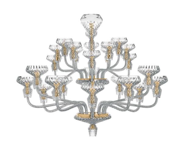 FOLIA
24-LIGHT SATIN-FINISHED CHROME-PLATED FINISH CHANDELIER
Available in different finish - Image 2