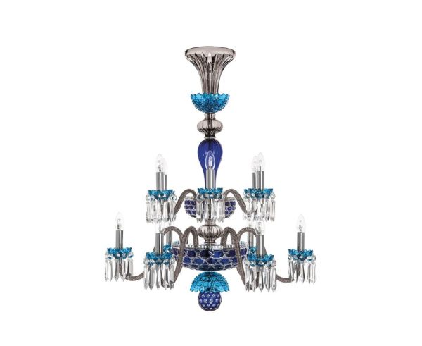 ARLEQUIN - Iconic piece
12-LIGHT AMETHYST CHARTREUSE-GREEN FLANNEL-GREY CHANDELIER
Exists in other colors: amethyst, chartreuse green and flannel grey - amethyst, purple and flannel grey - sky blue, dark blue and flannel grey - dark blue, black and flannel grey - black, clear satin finish crystal and flannel grey. - Image 2