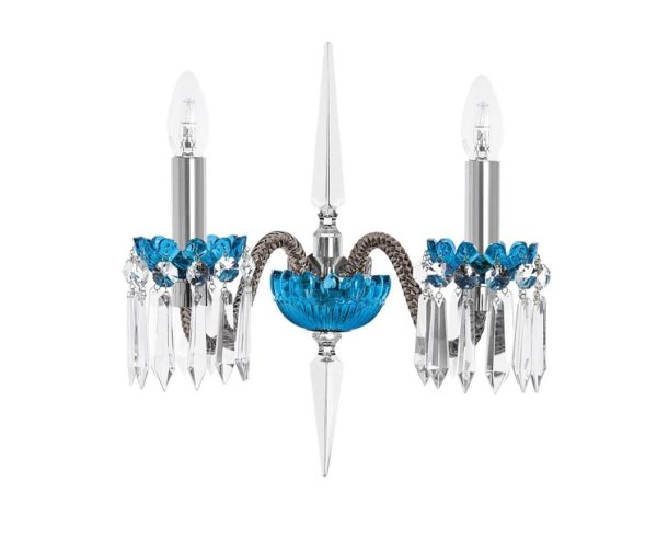 SL ARLEQUIN 2L FLANNEL-GREY SKY-BLUE SCONCE