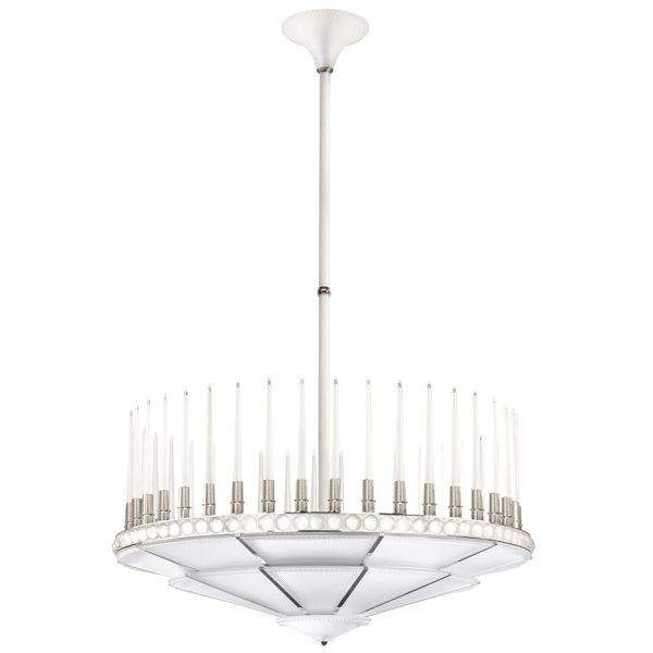 Perles chandelier
Clear crystal, nickel finish
Collaboration: Pierre-Yves Rochon & Lalique
Numbered Edition