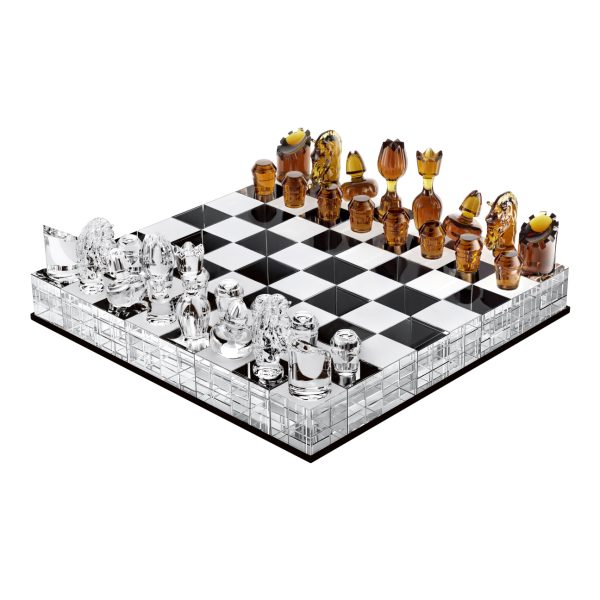 SL JEU PRESTIGE AMBER CHESS SET