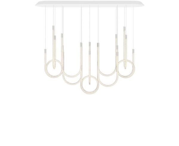 TORSADE
Horizontal 10-light crystal chandelier