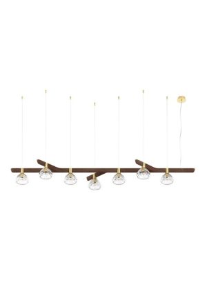 FOLIA
7-LIGHT LINEAR UNIT WHITE WOOD PENDANT LIGHT
existing in other finishes : clear wood, brushed brass / white wood, chrome-plated metal
