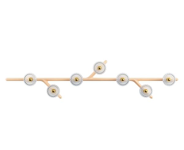 FOLIA
7-LIGHT LINEAR WALL MODULE IN LIGHT WOOD
Available in other finishes: light wood, brushed brass / white wood, chrome metal