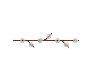 FOLIA
7-LIGHT LINEAR WALL MODULE IN LIGHT WOOD
Available in other finishes: light wood, brushed brass / white wood, chrome metal