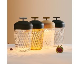 FOLIA
AMBER BLACK WOOD PORTABLE LAMP
